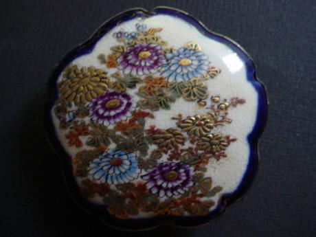 EARLY 20TH CENTURY SATSUMA BELT BUCKLE