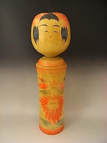 JAPANESE MID 20TH CENTURY MEDIUM LARGE KOKESHI DOLL<br><font color=red><b>SOLD</b></font>