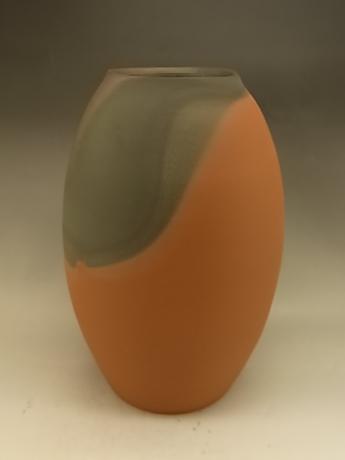 JAPANESE LATE 20TH CENTURY MUMYOI-YAKI VASE BY LNT ARTIST ITO SEKISUI<br><font color=red><b>SOLD</b></font>