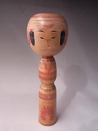 JAPANESE MID 20TH CENTURY MEDIUM LARGE WOODEN KOKESHI<br><font color=red><b>SOLD</b></font>