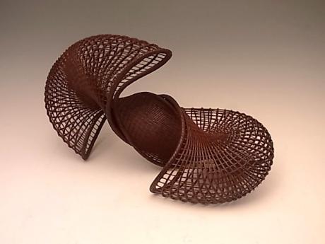JAPANESE 21ST CENTURY BAMBOO BASKET BY HONDA SYORYU<br><font color=red><b>SOLD</b></font>