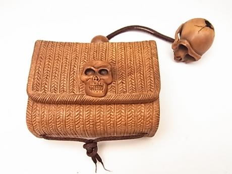 JAPANESE 20TH CENTURY TOBACCO POUCH<br><font color=red><b>SOLD</b></font>