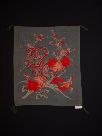 MEIJI PERIOD YUZEN DYED FUKUSA<br><font color=red><b>SOLD</b></font> 