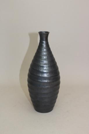 JAPANESE EARLY 20TH CENTURY PURE SILVER VASE BY TOKURIKI<br><font color=red><b>SOLD</b></font> 