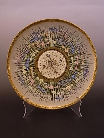JAPANESE EARLY 20TH CENTURY SATSUMA PLATE BY KINKOZAN<br><font color=red><b>SOLD</b></font> 