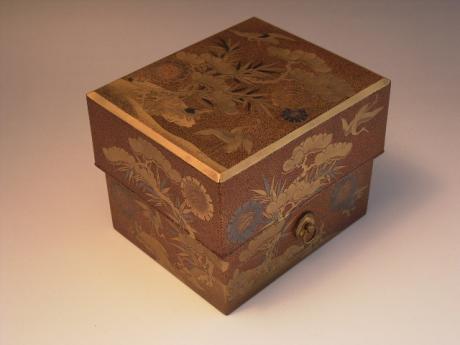 JAPANESE 19TH CENTURY LACQUER INCENSE BOX<br><font color=red><b>SOLD</b></font>