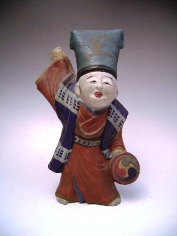 JAPANESE MEIJI PERIOD FOLKART FUSHIMI Clay DOLL<br><font color=red><b>SOLD</b></font>