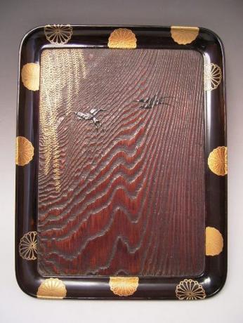 JAPANESE LATE EDO/EARLY MEIJI KOBON, INCENSE TRAY<br><font color=red><b>SOLD</b></font>