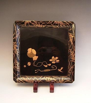 JAPANESE LATE 19TH CENTURY SET OF 5 LACQUERED TRAYS